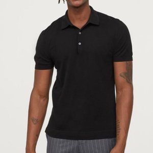 H&M Silk-Blend Polo Shirt